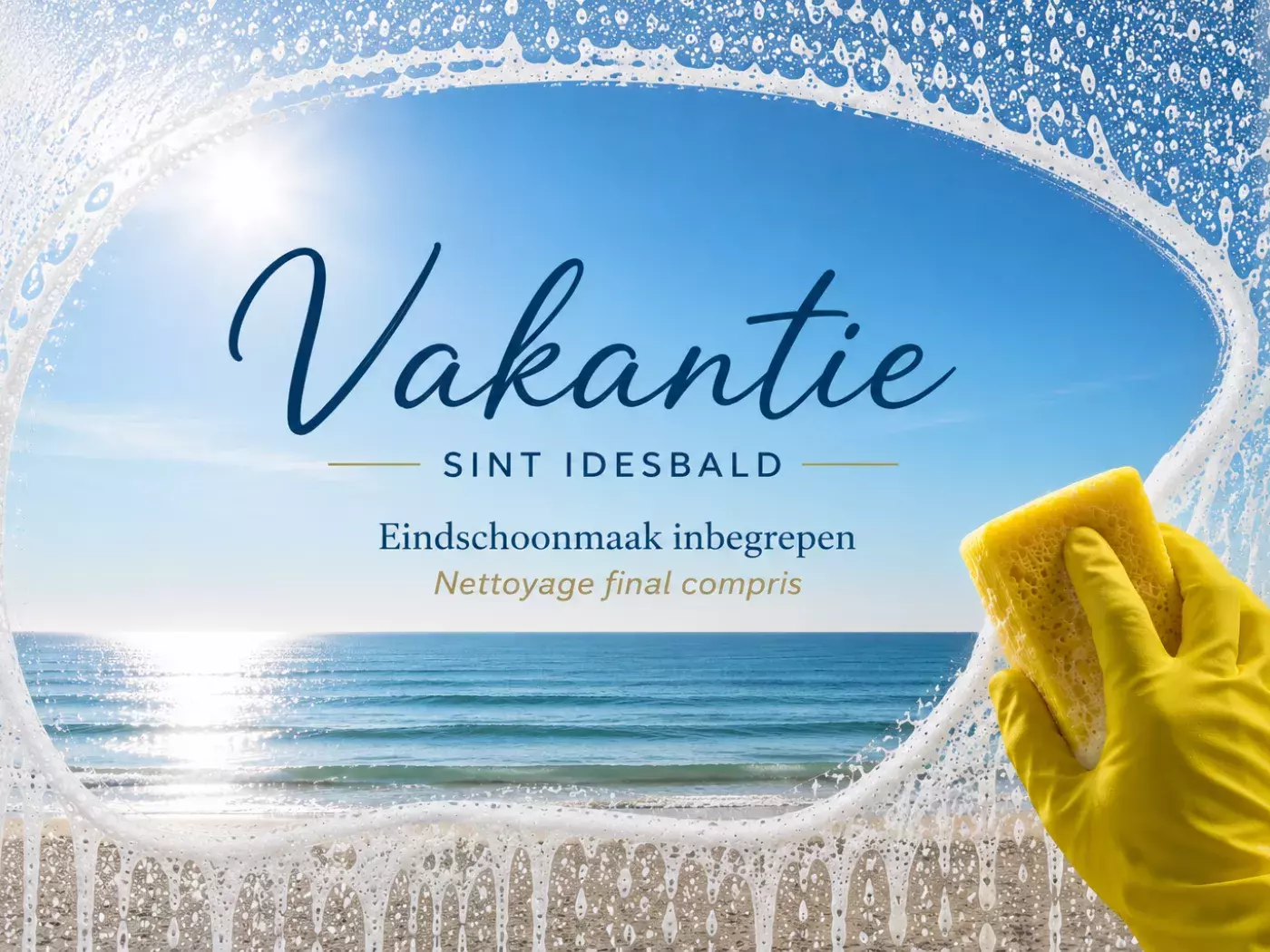 Vakantie aan zee inSint Idesbald, Koksijde met inbegrepen schoonmaak