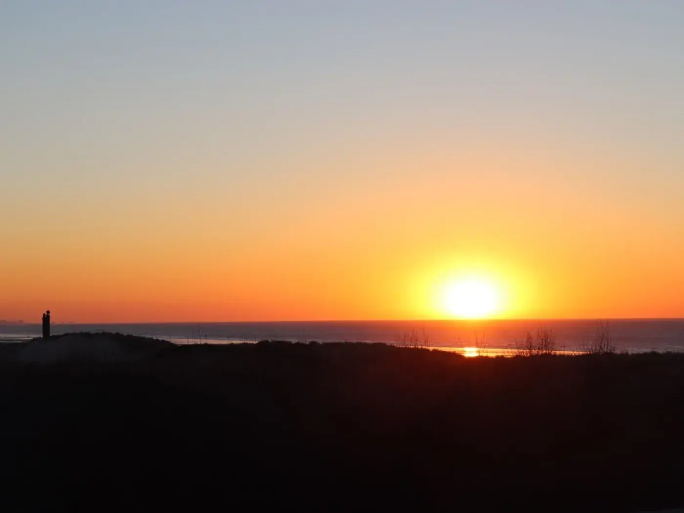 Zilt zonsondergang Sint Idesbald De Panne