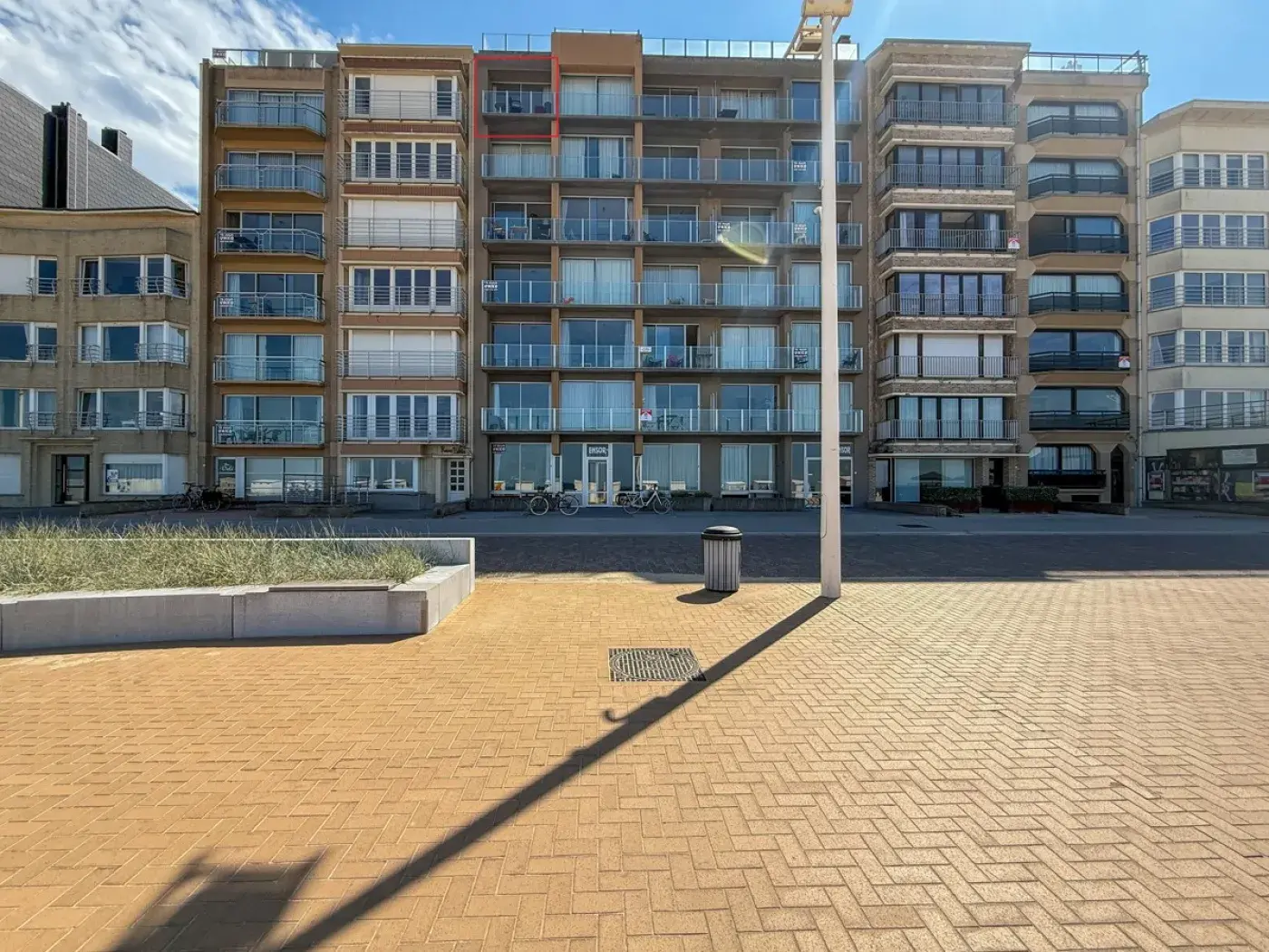 Appartement met frontaal zeezicht