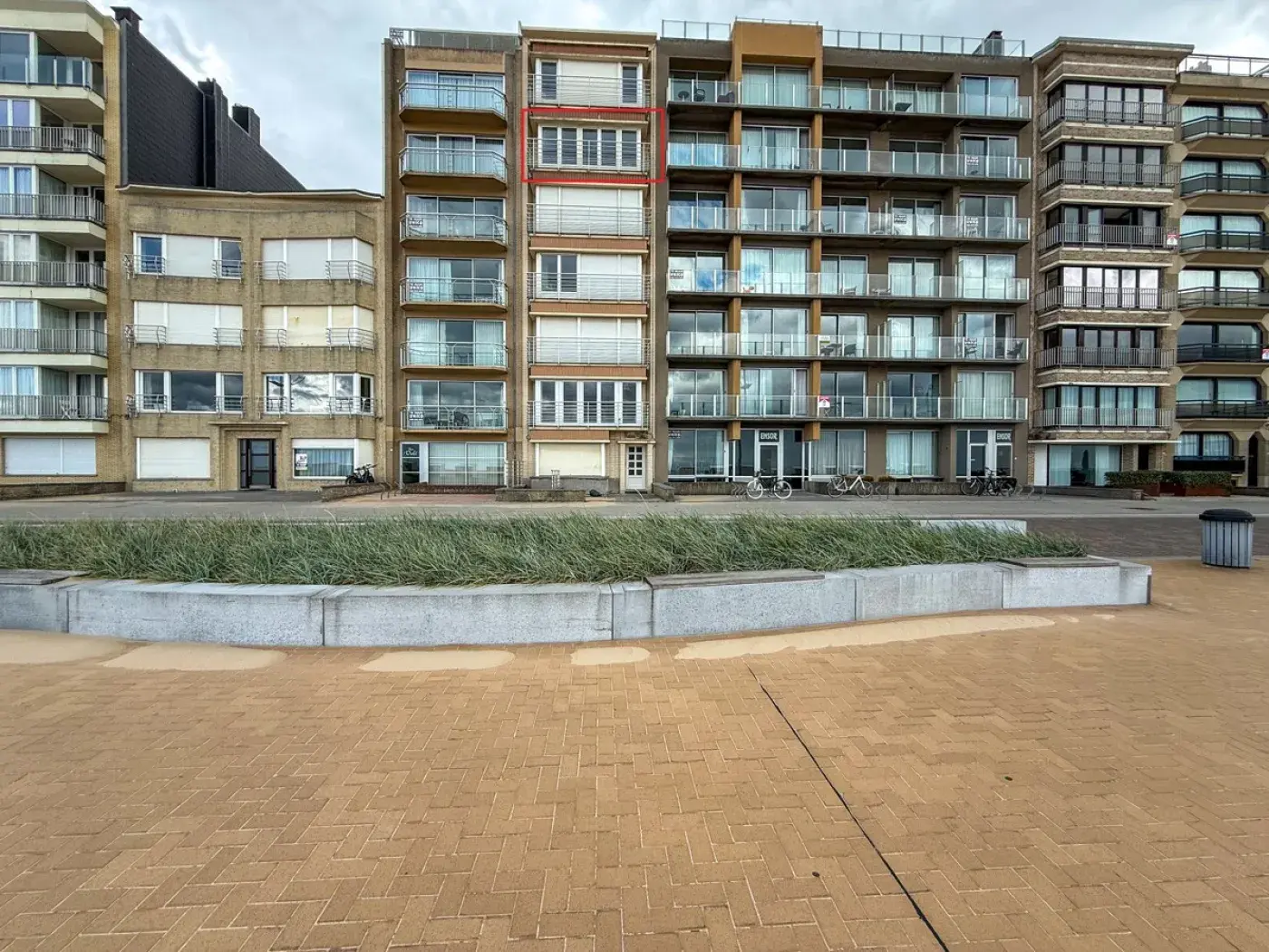 Appartement met frontaal zeezicht